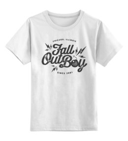 Заказать детскую футболку в Москве. Детская футболка классическая унисекс Fall Out Boy от geekbox - готовые дизайны и нанесение принтов.