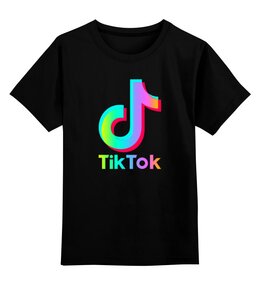 Заказать детскую футболку в Москве. Детская футболка классическая унисекс TIK TOK (Tik Tok video) от vista12761@rambler.ru - готовые дизайны и нанесение принтов.