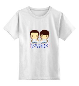 Заказать детскую футболку в Москве. Детская футболка классическая унисекс Love Sick от dex-ter-83@yandex.ru - готовые дизайны и нанесение принтов.