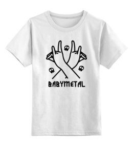 Заказать детскую футболку в Москве. Детская футболка классическая унисекс BABYMETAL от geekbox - готовые дизайны и нанесение принтов.
