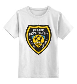 Заказать детскую футболку в Москве. Детская футболка классическая унисекс Police Department от Юрий Чингаев - готовые дизайны и нанесение принтов.