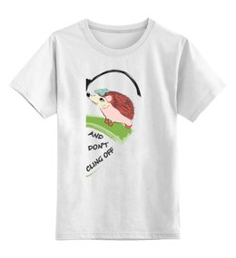 Заказать детскую футболку в Москве. Детская футболка классическая унисекс И не отлипай на английском от PolinaPo - готовые дизайны и нанесение принтов.