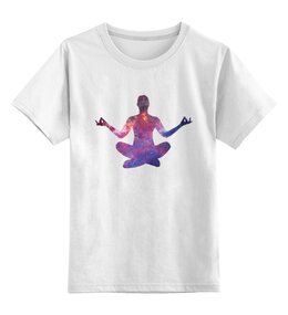 Заказать детскую футболку в Москве. Детская футболка классическая унисекс Медитация Йога Арт от MariYang  - готовые дизайны и нанесение принтов.