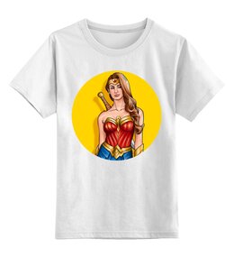 Заказать детскую футболку в Москве. Детская футболка классическая унисекс Чудо-женщина / Wonder Woman от Jimmy Flash - готовые дизайны и нанесение принтов.