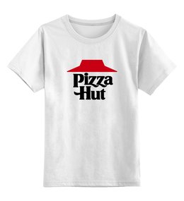 Заказать детскую футболку в Москве. Детская футболка классическая унисекс Пицца Хат от trugift - готовые дизайны и нанесение принтов.