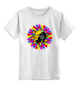 Заказать детскую футболку в Москве. Детская футболка классическая унисекс Lenin-star от Picasso - готовые дизайны и нанесение принтов.