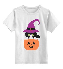 Заказать детскую футболку в Москве. Детская футболка классическая унисекс BLACK CAT 13 от cooldesign  - готовые дизайны и нанесение принтов.