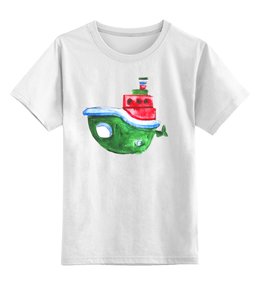 Заказать детскую футболку в Москве. Детская футболка классическая унисекс Кораблик  от designer-olga85@yandex.ru - готовые дизайны и нанесение принтов.