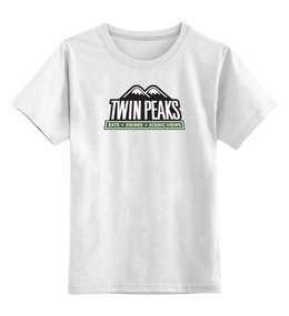 Заказать детскую футболку в Москве. Детская футболка классическая унисекс Твин Пикс от Jimmy Flash - готовые дизайны и нанесение принтов.
