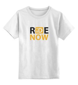 Заказать детскую футболку в Москве. Детская футболка классическая унисекс ride-now от Ксеня Мизякина - готовые дизайны и нанесение принтов.