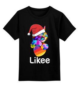 Заказать детскую футболку в Москве. Детская футболка классическая унисекс Likee Новый Год от weeert - готовые дизайны и нанесение принтов.