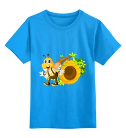 Заказать детскую футболку в Москве. Детская футболка классическая унисекс Пчелка от ПРИНТЫ ПЕЧАТЬ  - готовые дизайны и нанесение принтов.