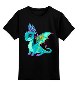 Заказать детскую футболку в Москве. Детская футболка классическая унисекс Милый дракончик от trugift - готовые дизайны и нанесение принтов.