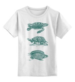 Заказать детскую футболку в Москве. Детская футболка классическая унисекс Черепахи от BeliySlon - готовые дизайны и нанесение принтов.