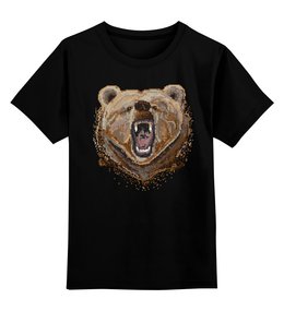 Заказать детскую футболку в Москве. Детская футболка классическая унисекс Пиксельный Медведь от printik - готовые дизайны и нанесение принтов.
