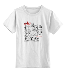 Заказать детскую футболку в Москве. Детская футболка классическая унисекс a-ha / Take On Me от OEX design - готовые дизайны и нанесение принтов.