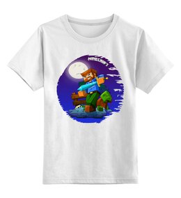 Заказать детскую футболку в Москве. Детская футболка классическая унисекс ▚Майнкрафт▞ от balden - готовые дизайны и нанесение принтов.