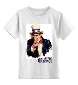 Заказать детскую футболку в Москве. Детская футболка классическая унисекс Америка от vita22 - готовые дизайны и нанесение принтов.
