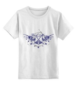 Заказать детскую футболку в Москве. Детская футболка классическая унисекс Rock Musik от valezar - готовые дизайны и нанесение принтов.