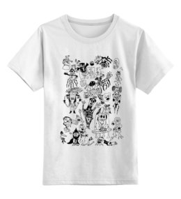 Заказать детскую футболку в Москве. Детская футболка классическая унисекс Монстрики 2 от mashrooms - готовые дизайны и нанесение принтов.
