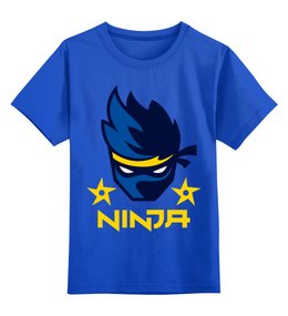 Заказать детскую футболку в Москве. Детская футболка классическая унисекс FORTNITE NINJA от geekbox - готовые дизайны и нанесение принтов.