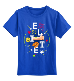 Заказать детскую футболку в Москве. Детская футболка классическая унисекс Элита от Андрей Смирнов - готовые дизайны и нанесение принтов.