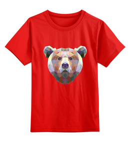 Заказать детскую футболку в Москве. Детская футболка классическая унисекс Медведь от trend - готовые дизайны и нанесение принтов.