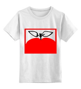 Заказать детскую футболку в Москве. Детская футболка классическая унисекс Яблочко. от grafikamaria@gmail.com - готовые дизайны и нанесение принтов.