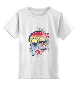 Заказать детскую футболку в Москве. Детская футболка классическая унисекс СОЛНЦЕ от CoolDesign - готовые дизайны и нанесение принтов.