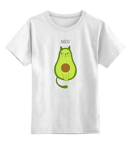 Заказать детскую футболку в Москве. Детская футболка классическая унисекс авокадо от queen  - готовые дизайны и нанесение принтов.