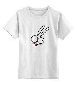 Заказать детскую футболку в Москве. Детская футболка классическая унисекс Зайчик))) от 13@ - готовые дизайны и нанесение принтов.