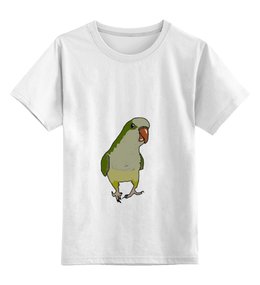 Заказать детскую футболку в Москве. Детская футболка классическая унисекс Попугай от ntalya - готовые дизайны и нанесение принтов.