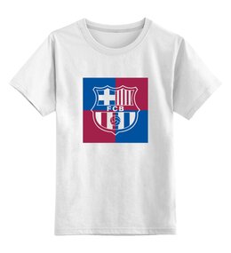Заказать детскую футболку в Москве. Детская футболка классическая унисекс FC Barcelona | Barcelona Logo (2021) от 0x000000123 - готовые дизайны и нанесение принтов.