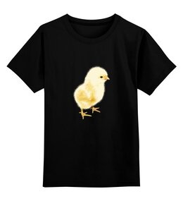 Заказать детскую футболку в Москве. Детская футболка классическая унисекс Цыпленок от BAD OWL - готовые дизайны и нанесение принтов.