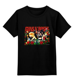 Заказать детскую футболку в Москве. Детская футболка классическая унисекс Gun's N' Roses от Fedor - готовые дизайны и нанесение принтов.