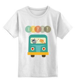 Заказать детскую футболку в Москве. Детская футболка классическая унисекс Happy от Polilog - готовые дизайны и нанесение принтов.