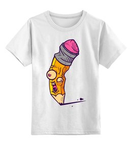 Заказать детскую футболку в Москве. Детская футболка классическая унисекс Безумный Карандаш от originals - готовые дизайны и нанесение принтов.