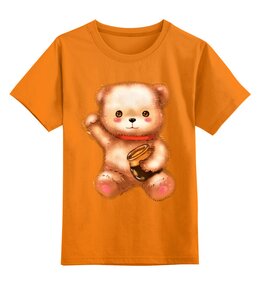 Заказать детскую футболку в Москве. Детская футболка классическая унисекс Сладкий мишка от T-shirt print  - готовые дизайны и нанесение принтов.