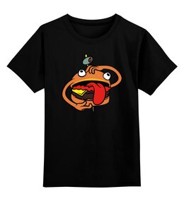 Заказать детскую футболку в Москве. Детская футболка классическая унисекс Бургермен от PrintGamer  - готовые дизайны и нанесение принтов.