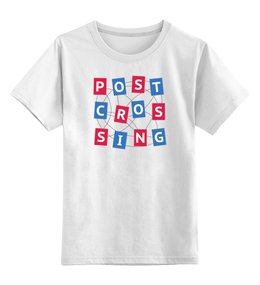 Заказать детскую футболку в Москве. Детская футболка классическая унисекс Postcrossing от flager - готовые дизайны и нанесение принтов.