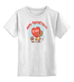 Заказать детскую футболку в Москве. Детская футболка классическая унисекс День святого Валентина от aleks_say - готовые дизайны и нанесение принтов.