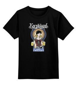 Заказать детскую футболку в Москве. Детская футболка классическая унисекс Korpiklaani от terasbetonik - готовые дизайны и нанесение принтов.