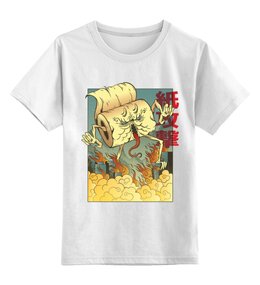 Заказать детскую футболку в Москве. Детская футболка классическая унисекс Toilet Paper Monster от Павел Павел - готовые дизайны и нанесение принтов.