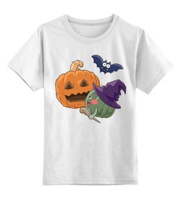 Заказать детскую футболку в Москве. Детская футболка классическая унисекс Halloween от queen  - готовые дизайны и нанесение принтов.