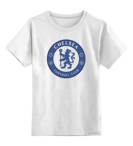 Заказать детскую футболку в Москве. Детская футболка классическая унисекс Chelsea FC от Сергей Дульнев - готовые дизайны и нанесение принтов.