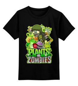Заказать детскую футболку в Москве. Детская футболка классическая унисекс PLANTS VS ZOMBIES от geekbox - готовые дизайны и нанесение принтов.