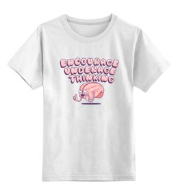 Заказать детскую футболку в Москве. Детская футболка классическая унисекс Brain от trugift - готовые дизайны и нанесение принтов.