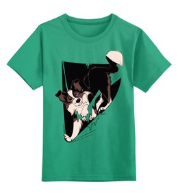 Заказать детскую футболку в Москве. Детская футболка классическая унисекс Собака от icase - готовые дизайны и нанесение принтов.