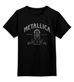 Заказать детскую футболку в Москве. Детская футболка классическая унисекс Metallica от geekbox - готовые дизайны и нанесение принтов.