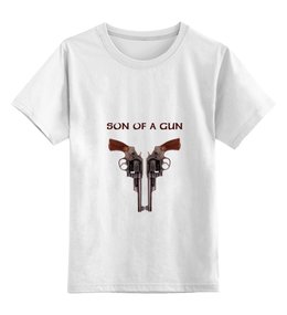Заказать детскую футболку в Москве. Детская футболка классическая унисекс THE GUN от gent777 - готовые дизайны и нанесение принтов.